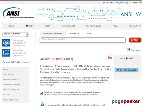 ANSI E1.11 Specification (DMX512-A)