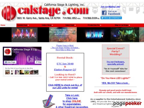 California Stage and Lighting